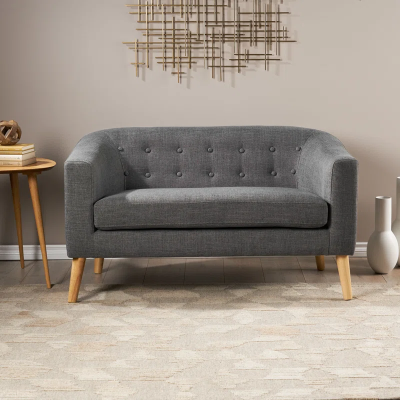 Sofa Scandinavia 2 Seater Modern Grey