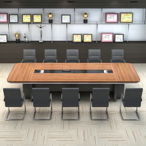 Meja Rapat Minimalis Panjang Meeting Kantor 10 Orang Ukuran 350x120