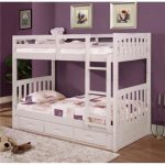 Desain Tempat Tidur Tingkat Minimalis Putih Donco
