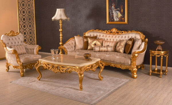 Sofa Mewah Minimalis Kral Kayu Jati