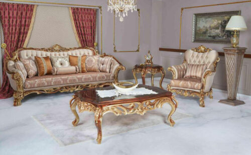 Sofa Mewah Minimalis Kral Kayu Jati