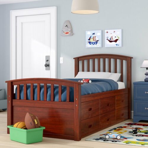 Tempat Tidur Anak Minimalis Modern Dolby Kayu