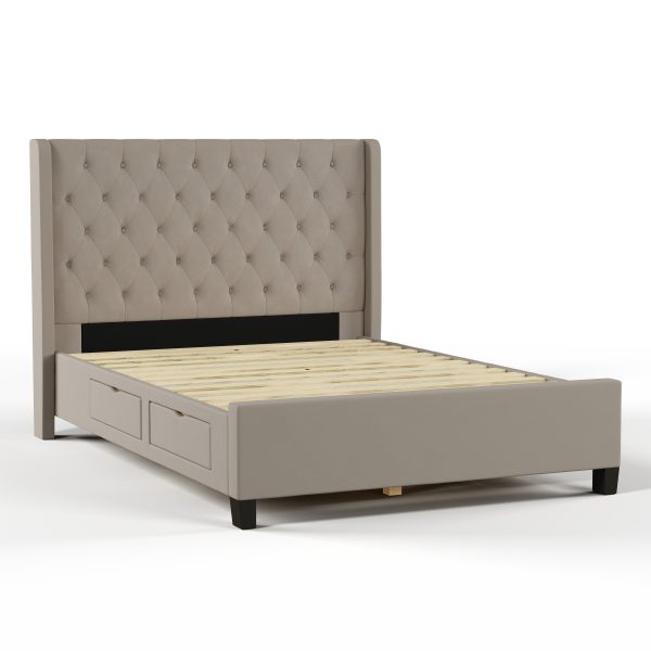 Tempat Tidur Kayu Jati Reed