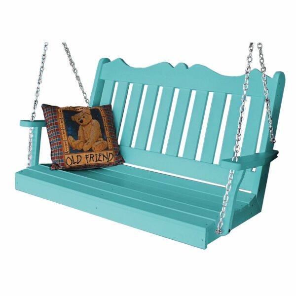 Ayunan Taman Minimalis Porch Kayu
