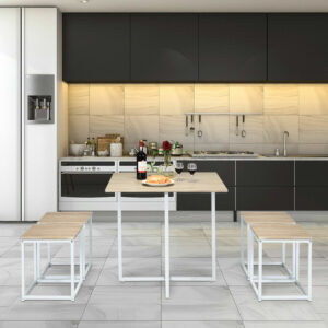 Meja Mini Bar Minimalis Gymax Kecil