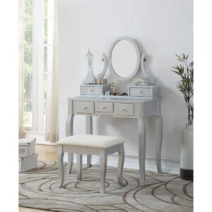 Meja Rias Jati Minimalis Modern Roundhill Kayu