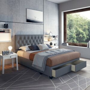 Dipan Tempat Tidur Kayu Jati Savona Laci