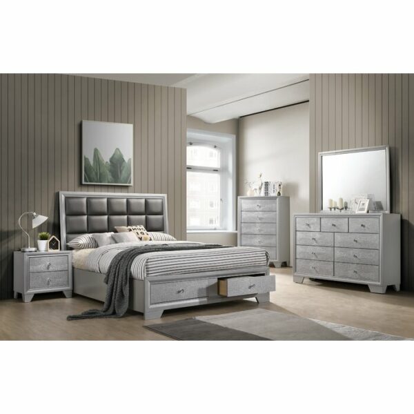 Kamar Set Pengantin Minimalis Modern Bowdoin Kayu