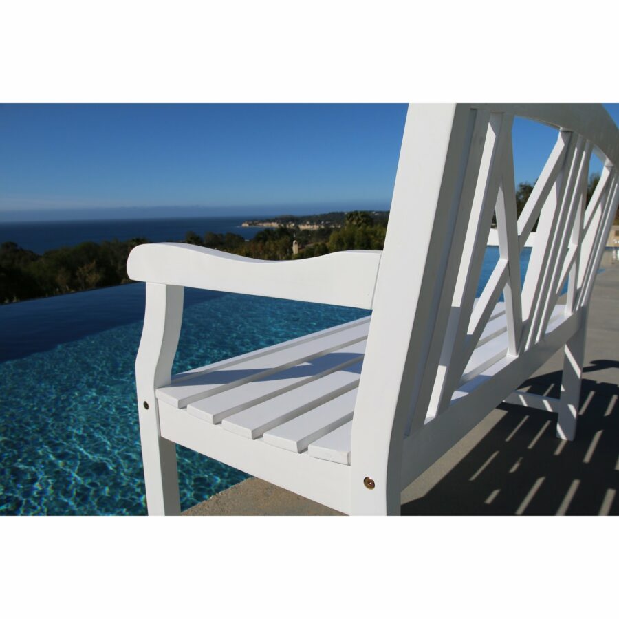 Kursi Kayu Taman Minimalis Surfside Panjang