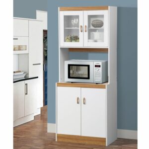 Lemari Kaca Dapur Aaronsburg Kayu