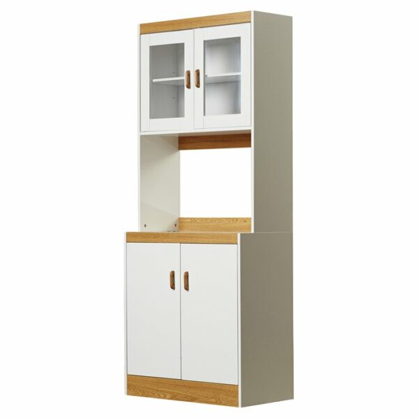 Lemari Kaca Dapur Aaronsburg Kayu