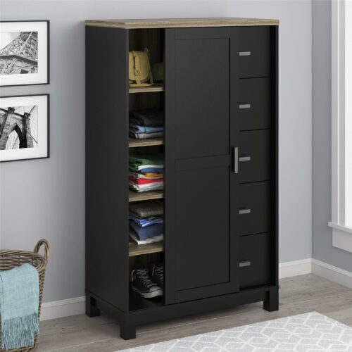 Lemari Warna Putih Carver Pakaian