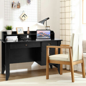 Meja Belajar Kayu Minimalis Workstation Murah