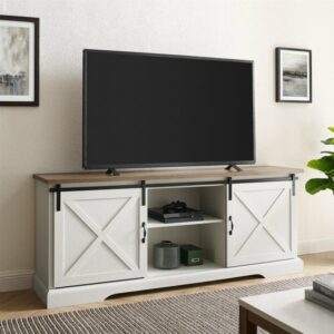 Meja TV Minimalis Kayu Barn Modern