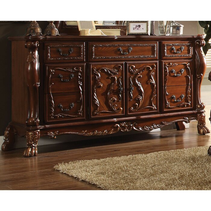 Satu Set Tempat Tidur Kayu Jati Dileo Mewah