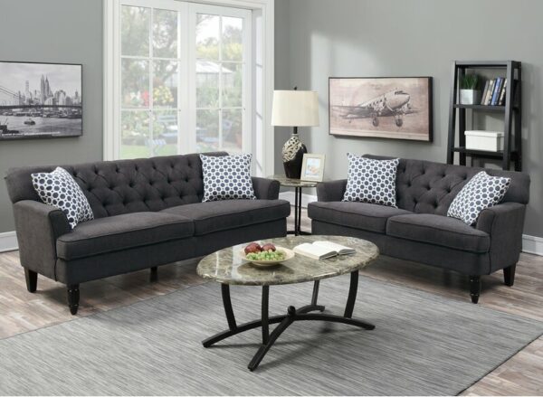 Sofa Abu Abu Minimalis Americus Kecil