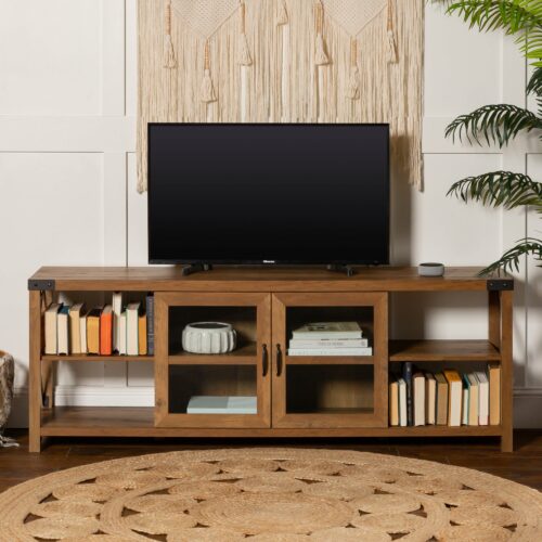 Lemari TV Minimalis Terbaru Metal Jati