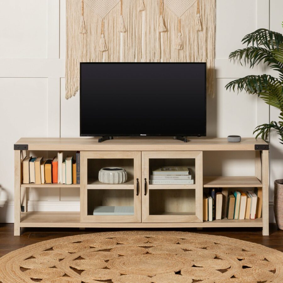 Lemari TV Minimalis Terbaru Metal Jati