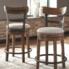 Stool Kayu Jati Swivel Minimalis