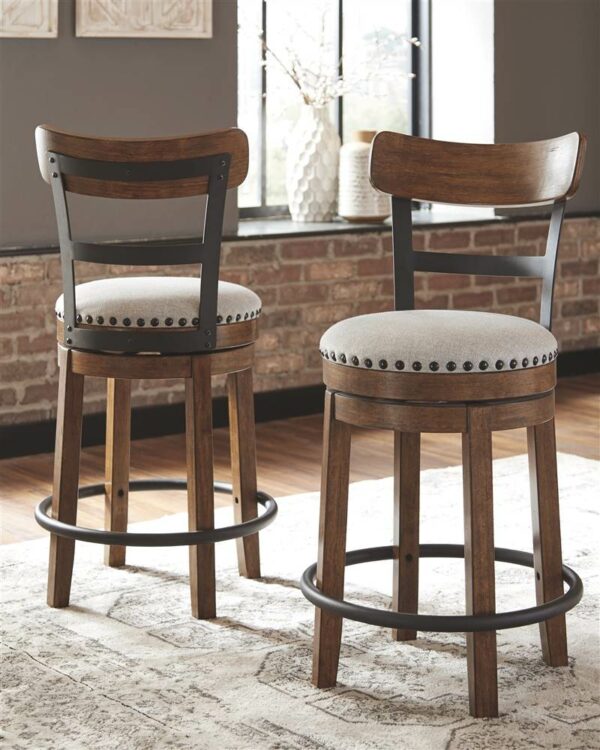 Stool Kayu Jati Swivel Minimalis