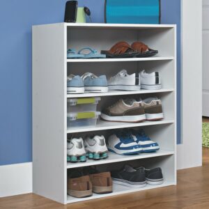 Rak Sepatu Kayu Minimalis Stack
