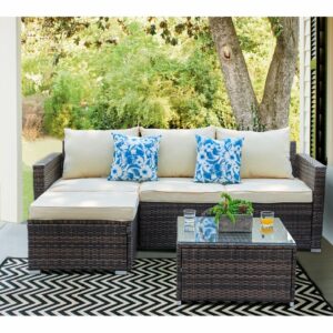 Sofa Rotan Sintetis Minimalis Don