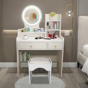 Meja Rias Led Milky