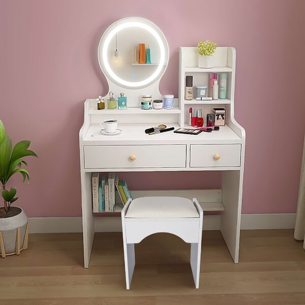 Meja Rias Led Milky