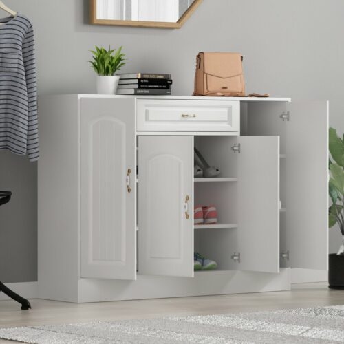 Lemari Sepatu Kayu Minimalis Lucas