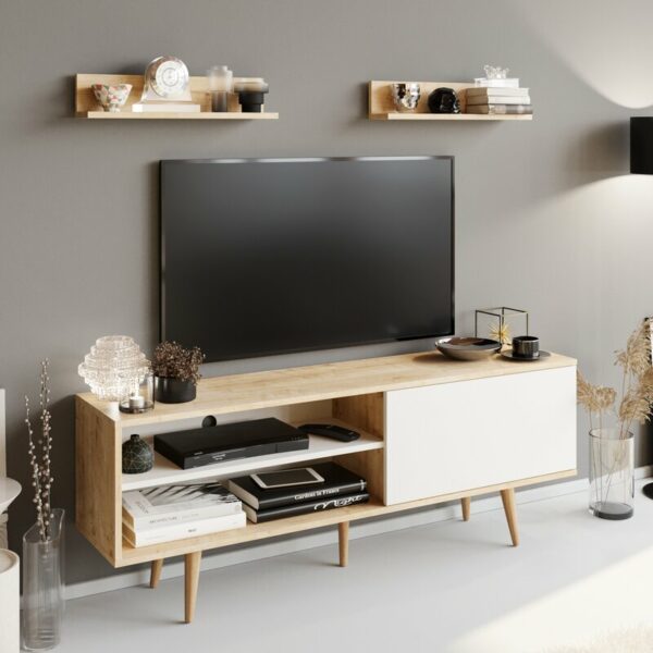 Meja TV Minimalis Kayu Maranto