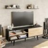 Meja TV Minimalis Kayu Maranto