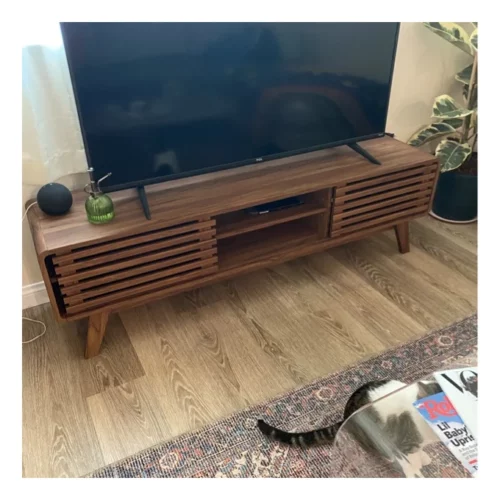 Meja TV Kayu Minimalis Modern Corrigan