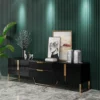Meja TV Minimalis Modern Kaki Stainless