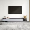 Meja TV Minimalis Modern Kayu Jati 3 Laci