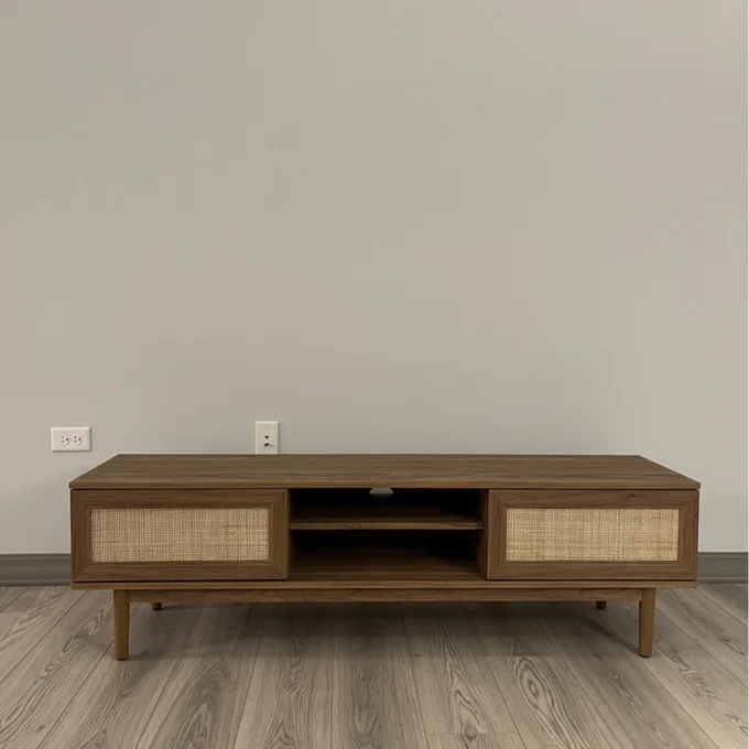 Meja TV Ikea Minimalis Kayu Jati