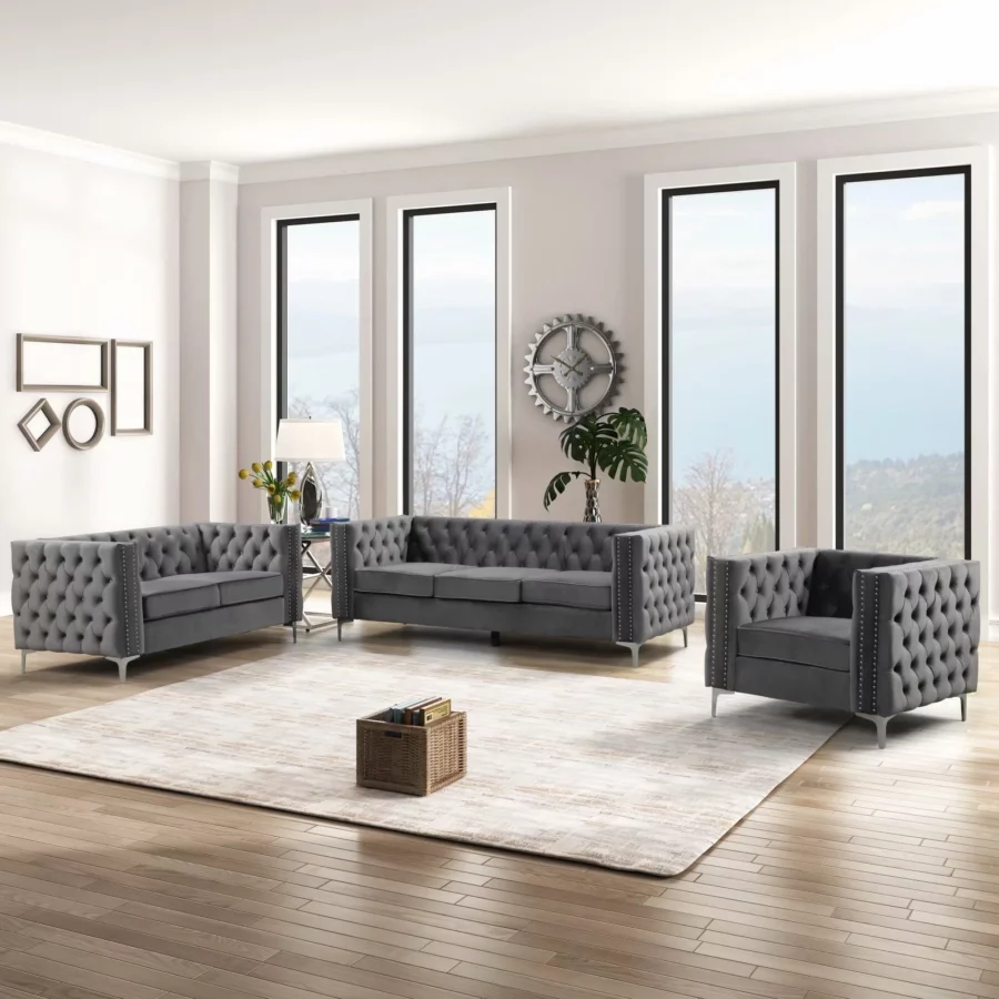 Satu Set Sofa Ruang Tamu Minimalis Chester