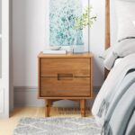 Meja Samping Tempat Tidur Minimalis Kayu Jati