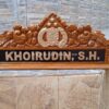 Papan Nama Meja Pengacara Ukir Simpel