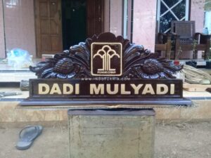 Papan Nama Meja Pengayoman Jati