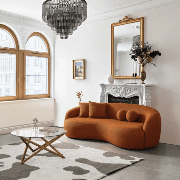 Sofa Lengkung Minimalis Katrina Ruang Tamu