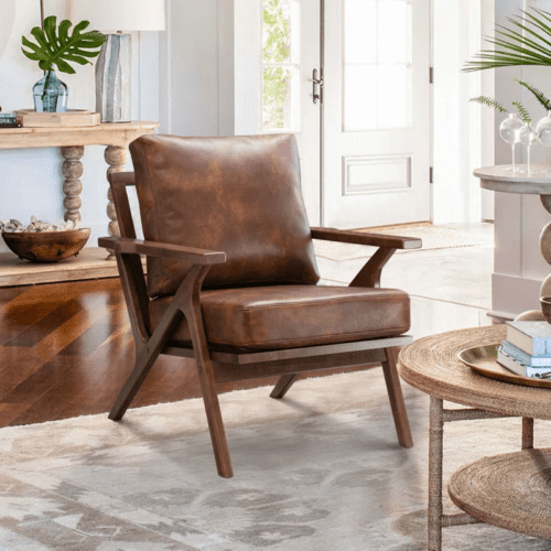 Kursi Sofa Kayu 1 Seater Vintage Hubert