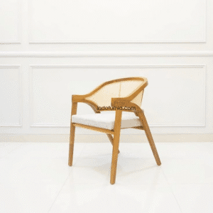 Kursi Cafe Rotan Kayu Minimalis Ibel