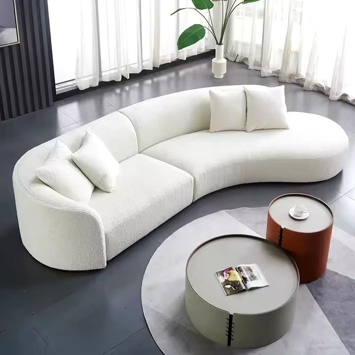 Set Kursi Sofa Ruang Tamu Minimalis Lengkung L Artika