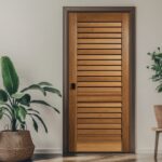 Pintu Minimalis Kamar Strip Modern 1 Pintu Bakia