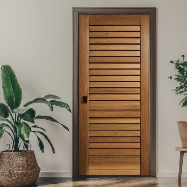 Pintu Minimalis Kamar Strip Modern 1 Pintu Bakia