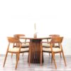 Set Meja Bundar 4 Kursi Cafe Hiroshima