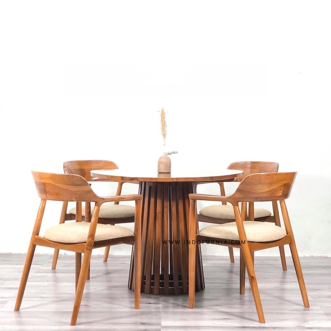 Set Meja Bundar 4 Kursi Cafe Hiroshima
