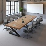 Meja Rapat Meeting Industrial Minimalis 8 Orang