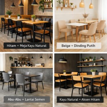 Warna Kursi Cafe Minimalis yang Mudah Dipadukan dan Trendi