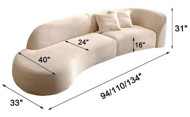 Sofa Ruang Tamu Minimalis Curved Terbaru